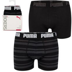 Męskie bokserki majtki bawełniane 2PAK 2 PARY PUMA BASIC BOXER 2P. Niebieskie bokserki Puma, l, bez wzorów, z bawełny. Za 69.00 zł.