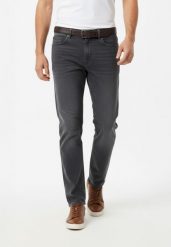 Grafitowe jeanys, Regular, D-JERRY 61. Szare spodnie materiałowe Volcano, na co dzień, m, bez wzorów, z jeansu, wizytowe. Za 189.99 zł.