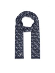 Guess Szalik M5BZ19 Z0442 Granatowy. Niebieskie szaliki Guess, z aplikacjami, z nylonu. Za 199.99 zł.