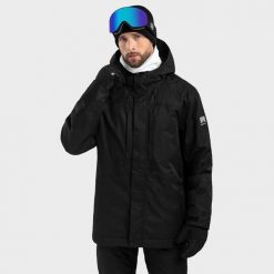 Kurtka snowboardowa męska W4 Vostock. Czarne kurtki narciarskie i snowboardowe SIROKO, m, bez wzorów, narciarskie. W wyprzedaży za 425.00 zł.