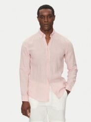 BOSS Koszula H-Roan-Bd-E-C1-243 50520283 Różowy Slim Fit. Czerwone koszule Boss, l, bez wzorów, ze lnu, bez kołnierzyka, bez ramiączek. Za 379.99 zł.