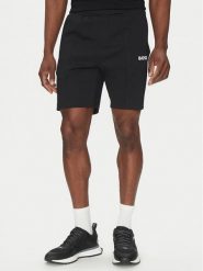 BOSS Szorty sportowe 50537819 Czarny Regular Fit. Czarne krótkie spodenki sportowe Boss, l, bez wzorów, z syntetyku. Za 619.99 zł.