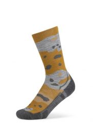 Skarpety turystyczne Buff Merino LIghtweight Crew Sock LWC2. Żółte skarpety Buff, bez wzorów, z elastanu. Za 129.90 zł.