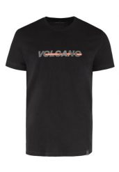 Bawełniany t-shirt T-NIGHT. Czarne t-shirty Volcano, l, bez wzorów, z bawełny, bez kołnierzyka, bez ramiączek. Za 59.99 zł.