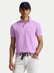 Polo Ralph Lauren Polo 710536856452 Fioletowy Slim Fit. Fioletowe koszulki polo Polo Ralph Lauren, m, bez wzorów, z bawełny, bez kołnierzyka, bez ramiączek. Za 529.99 zł.
