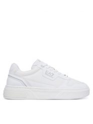EA7 Emporio Armani Sneakersy 7X000786 AF26388 M0369 Biały. Białe buty sportowe casual EA7 Emporio Armani, bez wzorów, z materiału, bez zapięcia. Za 769.99 zł.
