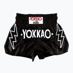 Spodenki treningowe męskie YOKKAO Stadium CarbonFit. Czarne krótkie spodenki sportowe YOKKAO, m, bez wzorów, z materiału. Za 239.99 zł.
