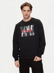 Hugo Bluza Duragol_U242 50513335 Czarny Regular Fit. Czarne bluzy Hugo, m, bez wzorów, z bawełny, bez kaptura. Za 349.99 zł.