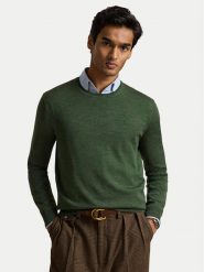 Polo Ralph Lauren Sweter 710954589006 Zielony ciemny Regular Fit. Zielone swetry rozpinane Polo Ralph Lauren, m, bez wzorów, z wełny, bez kołnierzyka, bez ramiączek. Za 919.99 zł.