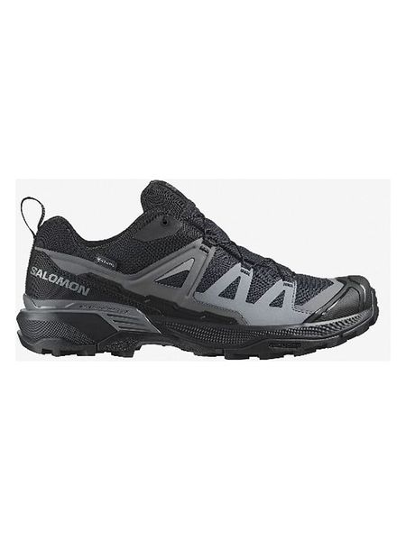 SALOMON Buty trekkingowe "X ULTRA 360 GTX" w kolorze szaro-czarnym rozmiar: 44. Czarne buty trekkingowe Salomon, bez wzorów, z gore-texu, bez zapięcia. Za 561.98 zł.