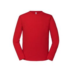 Męska Koszulka Z Długim Rękawem Iconic 195 Z Bawełny Premium Ringspun. Niebieskie bluzki z długim rękawem Fruit of the Loom, m, bez wzorów, z bawełny, bez kołnierzyka, bez ramiączek. Za 62.99 zł.