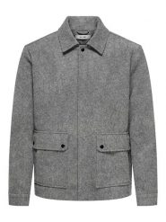 ONLY & SONS Kurtka koszulowa "Ponnor" w kolorze szarym rozmiar: S. Szare kurtki Only & Sons, s, bez wzorów, bez kaptura. Za 131.12 zł.