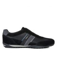 Geox Skórzane sneakersy "Wells" w kolorze czarnym rozmiar: 40. Czarne buty sportowe casual Geox, bez wzorów, bez zapięcia. Za 213.69 zł.