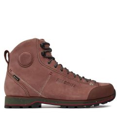 Trekkingi Dolomite. Brązowe buty trekkingowe Dolomite, bez wzorów, z gore-texu, bez zapięcia. Za 849.99 zł.