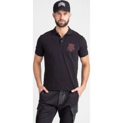 POLO Just Cavalli. Czarne koszulki polo sportowe Just Cavalli, l, bez wzorów, z bawełny, bez kołnierzyka, bez ramiączek. Za 419.30 zł.