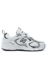 New Balance Sneakersy ML408A Biały. Białe buty sportowe casual New Balance, bez wzorów, ze skóry, bez zapięcia. Za 369.99 zł.