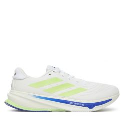 Buty do biegania adidas. Białe buty do biegania Adidas, bez wzorów, bez zapięcia, do biegania. Za 479.99 zł.