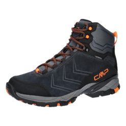 Buty trekkingowe męskie wysokie CMP MELNICK skóra naturalna wodoodporne. Brązowe buty turystyczne CMP, na lato, bez wzorów, z gumy, bez zapięcia, outdoorowe. Za 359.00 zł.
