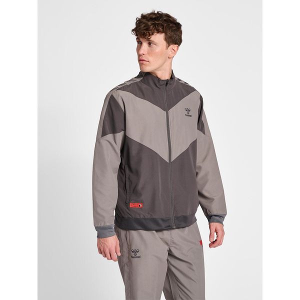 Kurtka Hummel Grid Walk Out. Szare kurtki Hummel, s, bez wzorów, z poliamidu, bez kaptura. Za 238.00 zł.