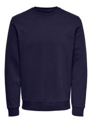 ONLY & SONS Bluza "Ceres" w kolorze granatowym rozmiar: XS. Niebieskie bluzy Only & Sons, xs, bez wzorów, bez kaptura. Za 44.19 zł.