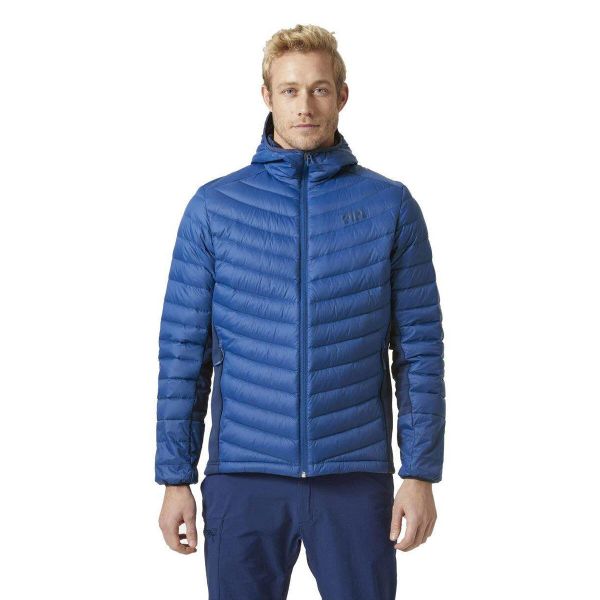 Kurtka hybrydowa męska Helly Hansen Verglas Hooded Down Hybrid Ins. Niebieskie kurtki Helly Hansen, m, bez wzorów, bez kaptura. Za 359.99 zł.