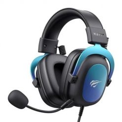 Słuchawki gamingowe bluetooth HAVIT H2002U PRO (czarno-niebieskie). Czarne słuchawki bezprzewodowe Havit. Za 252.99 zł.