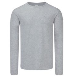 Męska Koszulka Z Długim Rękawem Iconic 150 Plain Classic. Szare bluzki z długim rękawem Fruit of the Loom, m, bez wzorów, bez kołnierzyka, bez ramiączek. Za 53.99 zł.