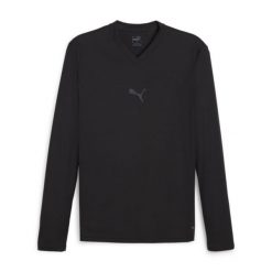 Koszulka termoaktywna z długim rękawem Puma teamGoal. Czarne bielizna termoaktywna Puma, bez wzorów, bez ramiączek, do piłki nożnej. Za 193.50 zł.