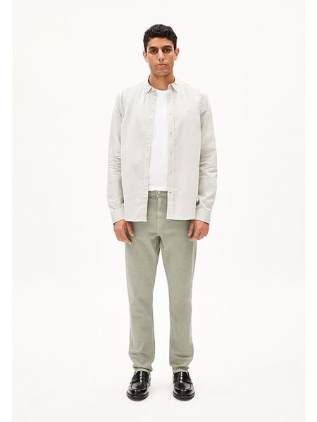 Armedangels Dżinsy "Aarjo" - Tapered fit - w kolorze jasnozielonym rozmiar: W30/L32. Zielone jeansy armedangels, l. Za 214.19 zł.