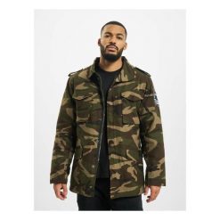 Kurtka zimowa dwa w jednym Urban Classics Peter. Brązowe kurtki Urban Classics, na zimę, m, bez wzorów, bez kaptura. Za 422.00 zł.