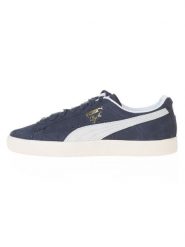 Puma Skórzane sneakersy "Clyde OG" w kolorze granatowo-kremowym rozmiar: 40,5. Brązowe buty sportowe casual Puma, bez wzorów, bez zapięcia. Za 219.60 zł.