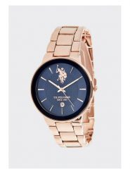 U.S. Polo Assn. Zegarek kwarcowy w kolorze różowozłoto-granatowym rozmiar: onesize. Czerwone, analogowe zegarki U.S. Polo Assn., metalowe. Za 239.99 zł.