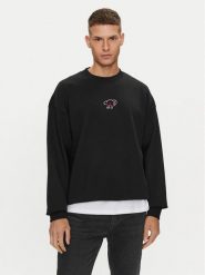 Hugo Bluza Duberries 50518981 Czarny Relaxed Fit. Czarne bluzy Hugo, l, bez wzorów, z bawełny, bez kaptura. Za 339.99 zł.