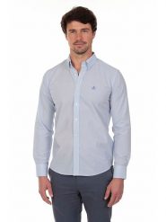 The Time of Bocha Koszula - Regular fit - w kolorze błękitnym rozmiar: XXL. Niebieskie koszule The Time of Bocha, xxl, bez wzorów, z bawełny, bez kołnierzyka, bez ramiączek. Za 128.25 zł.