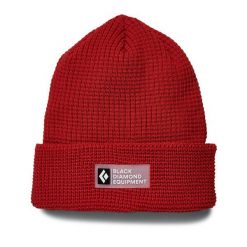 Czapka zimowa unisex Black Diamond Double Waffle Beanie. Czarne czapki zimowe Black Diamond, bez wzorów. Za 124.99 zł.