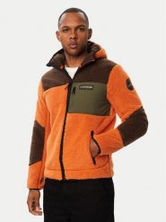 Napapijri Polar Yupik NP0A8AZX Brązowy Regular Fit. Brązowe bluzy z polaru Napapijri, m, bez wzorów, z polaru, bez kaptura. Za 919.99 zł.