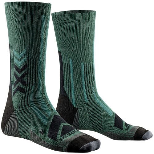 Skarpetki X-Socks Performe Merino Crew. Zielone skarpety X BIONIC, bez wzorów, z materiału. Za 178.10 zł.