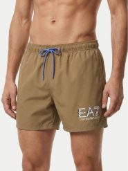 EA7 Emporio Armani Szorty kąpielowe 7M001678 AF21069 U6167 Beżowy Regular Fit. Brązowe kąpielówki EA7 Emporio Armani, l, bez wzorów, z syntetyku. Za 299.99 zł.