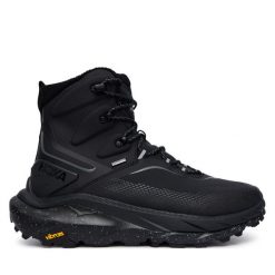 Trekkingi Hoka. Czarne buty trekkingowe HOKA, bez wzorów, z gore-texu, bez zapięcia. Za 1,199.00 zł.