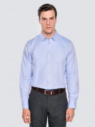 Koszula męska bawełniana błękitna Guberno 400. Niebieskie koszule BIG STAR, l, bez wzorów, z bawełny, bez kołnierzyka, bez ramiączek. Za 229.99 zł.