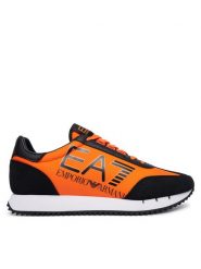 EA7 Emporio Armani Sneakersy 7X000541 AF18609 Pomarańczowy. Brązowe buty sportowe casual EA7 Emporio Armani, bez wzorów, ze skóry, bez zapięcia. Za 824.99 zł.