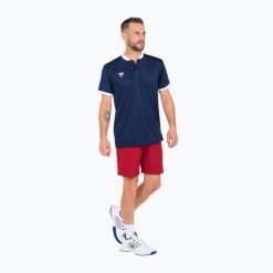 Koszulka polo tenisowa męska Tecnifibre Team Mesh. Niebieskie koszulki polo TECNIFIBRE, m, bez wzorów, z meshu, bez kołnierzyka, bez ramiączek. Za 209.99 zł.