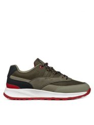 Geox Sneakersy U Terrestre U55EYA 011EK CA3F3 Khaki. Brązowe buty sportowe casual Geox, bez wzorów, z materiału, bez zapięcia. Za 339.99 zł.