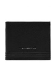 Tommy Hilfiger Duży Portfel Męski Th Business Cc And Coin AM0AM13259 Czarny. Czarne portfele Tommy Hilfiger, bez wzorów, ze skóry. Za 249.99 zł.