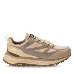 Trekkingi Jack Wolfskin. Brązowe buty trekkingowe Jack Wolfskin, bez wzorów, bez zapięcia. Za 539.99 zł.