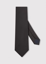 Czarny krawat męski. Czarne krawaty i muchy Pako Lorente, bez wzorów, z poliesteru. Za 99.99 zł.