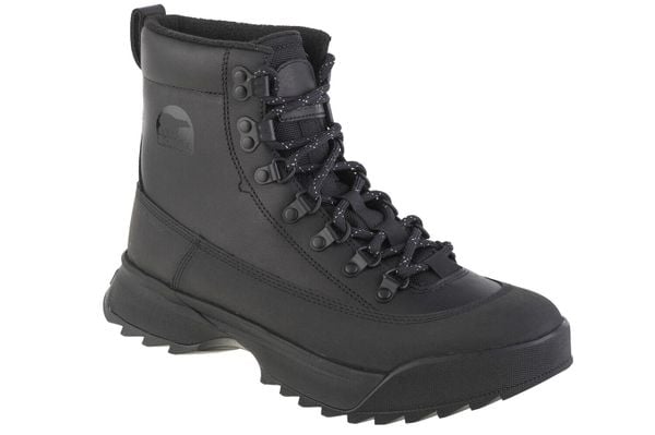 Buty trekkingowe męskie Sorel Scout 87 Pro Wp. Czarne buty turystyczne Sorel, na zimę, bez wzorów, z materiału, za kostkę, bez zapięcia, trekkingowe. Za 838.75 zł.
