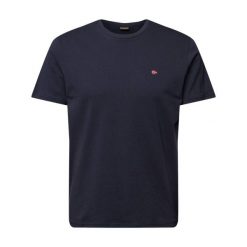 Koszulka męska Napapijri Salis. Niebieskie t-shirty sportowe Napapijri, bez wzorów, bez ramiączek, trekkingowe. Za 109.99 zł.