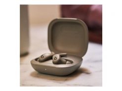 Apple Beats Powerbeats Fit - Wireless Fitness Earbuds with Secure Fit - Gravel Grey. Szare słuchawki bezprzewodowe Apple. Za 942.99 zł.