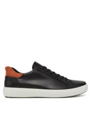 ECCO Sneakersy Soft 7 47082451866 Czarny. Czarne buty sportowe casual ecco, bez wzorów, ze skóry, bez zapięcia. Za 419.99 zł.